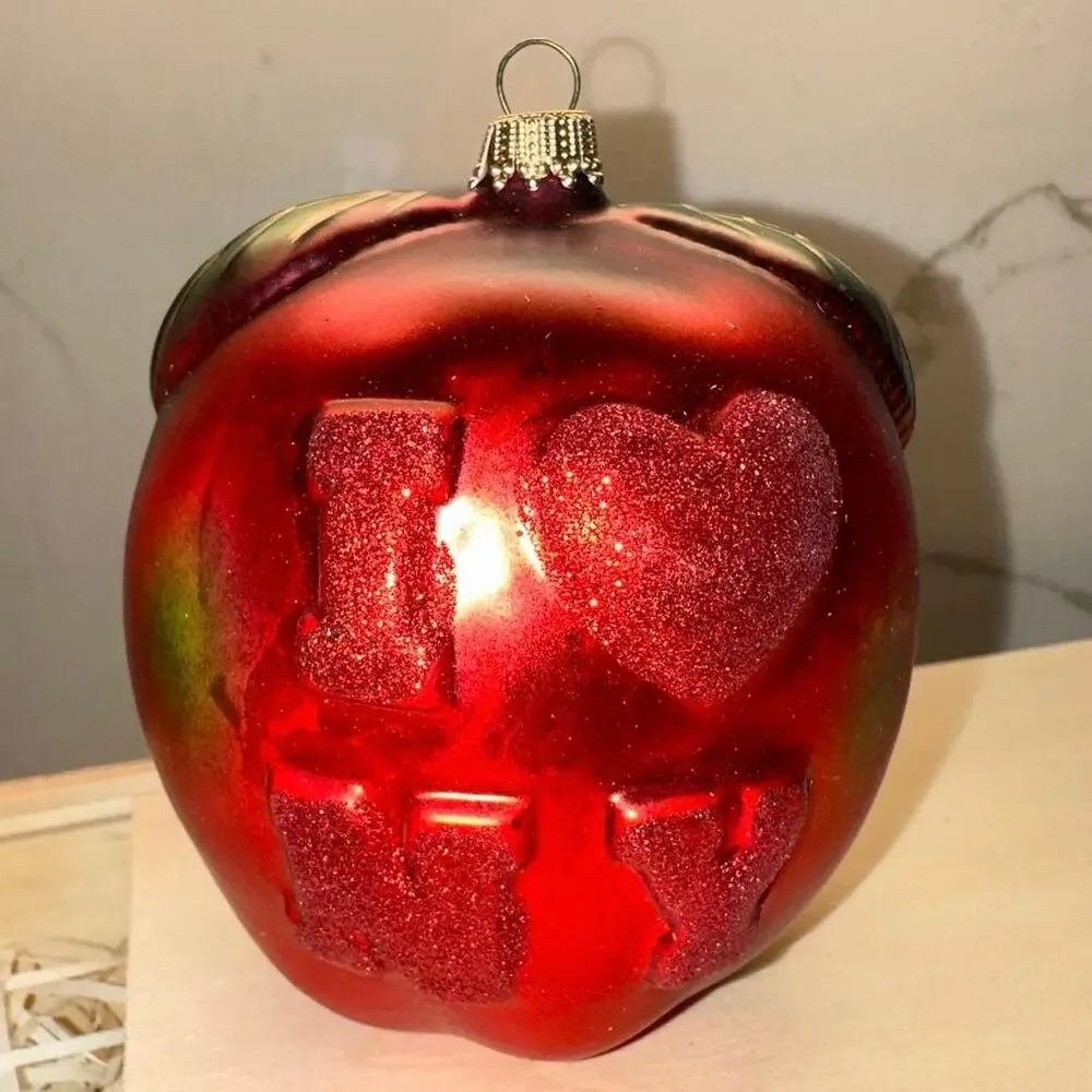 RARE Set of 3 New York Hand Blown Glass Ornaments Lauscha Glas Creation Saks